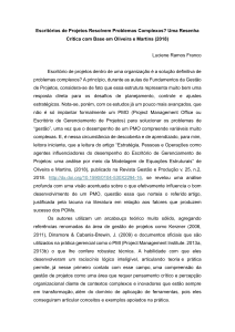 Resenha Cr&iacute;tica: Escrit&oacute;rios de Projetos e Problemas Complexos