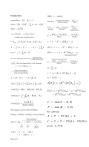 Finance Formula Sheet: Expected Return, Sharpe Ratio, Portfolio Math