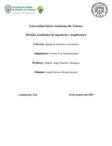 C&aacute;lculo Con Transformadas - Trabajo Acad&eacute;mico UJAT