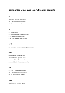 Fiche de rappel des commandes Linux avec cas d'utilisation courants