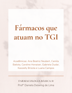 F&aacute;rmacos que atuam no TGI: Anti&aacute;cidos, Inibidores de Bomba de Pr&oacute;tons e mais