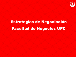 Estrategias de Negociaci&oacute;n - Facultad de Negocios UPC