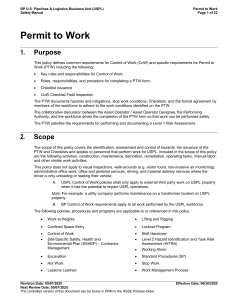 BP USPL Permit to Work Safety Manual