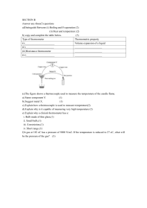 Physics Exam: Thermal Physics Questions