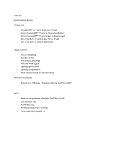 EENG 90 Street Lighting Design Assignment