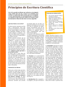 Gu&iacute;a de Principios de Escritura Cient&iacute;fica