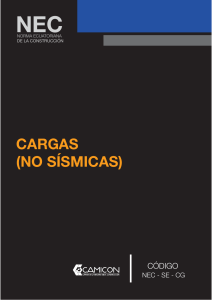 C&oacute;digo de Construcci&oacute;n Ecuatoriano: Cargas (No S&iacute;smicas) NEC-SE-CG