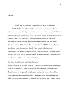 Anti-Intellectualism: Rise and Consequences