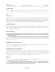 MECH 330 Lab Report Format: Mechanical Vibration Guide