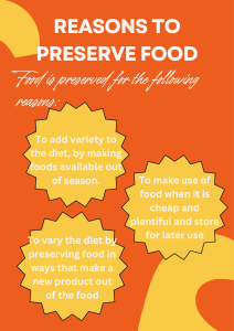 Reasons to Preserve Food