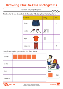 Drawing One-to-One Pictograms Worksheet