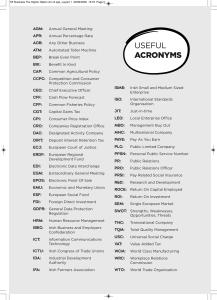 Business Acronyms Glossary