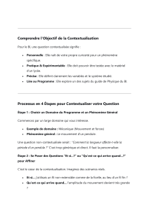 Comment contextualiser les questions de recherche en Physique du BI