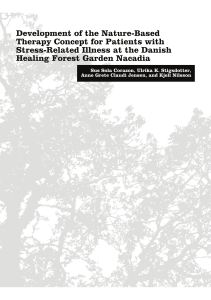 Nature-Based Therapy for Stress-Related Illness: Nacadia Healing Garden Concept