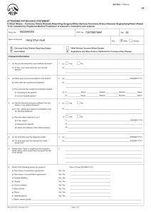 AIA Critical Illness Physician Statement Form