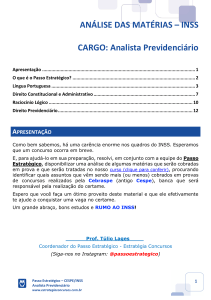 An&aacute;lise de Mat&eacute;rias INSS: Guia de Estudo para Analista Previdenci&aacute;rio