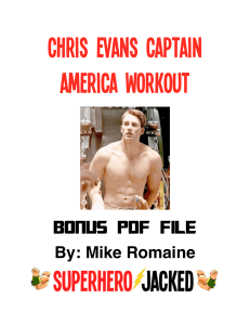 Chris Evans Captain America Workout Routine
