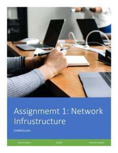 Assignment 1: Network Infrastructure