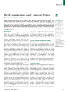 Multidrug-Resistant Gram-Negative Bacterial Infections Review