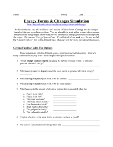Energy Forms & Changes Simulation Worksheet