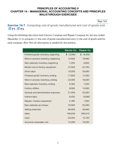 Management Accounting Math Managerial Accounting Exam