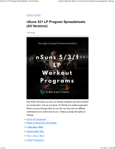 nSuns 531 LP Program Spreadsheets (All Versions)