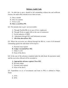 Defence Audit Code Multiple Choice Questions