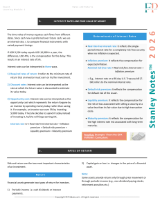 Quant Learning Module 1: Rates and Returns