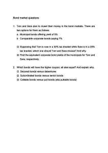 Bond Market Questions: Municipal vs Corporate Bonds
