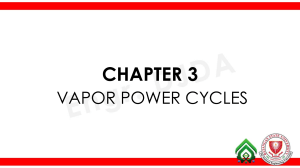 Chapter 3: Vapor Power Cycles - Engineering Thermodynamics