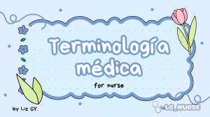 Gu&iacute;a de Terminolog&iacute;a M&eacute;dica para Enfermeras