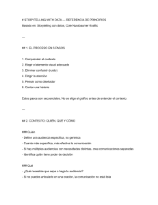 Principios de Storytelling con Datos: Gu&iacute;a de Referencia