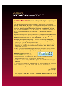 Operations Management Textbook by Slack, Chambers, Johnston