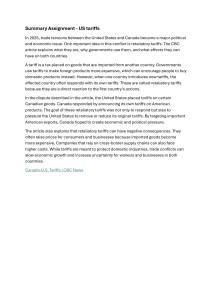 US Tariffs Summary: Retaliatory Tariffs Explained