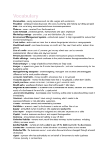 Business Vocabulary & Financial Terms Guide