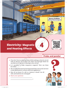 Electricity: Magnetic and Heating Effects - Grade 8 Science
