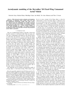 Aerodynamic Modeling of Skywalker X8 Fixed-Wing UAV