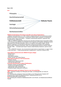 Politische Theorie: Grundlagen und Wiener Studiengang