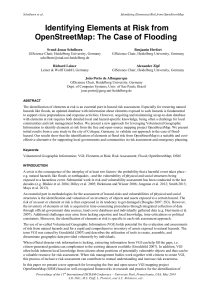 Identifying Flood Risk Elements Using OpenStreetMap