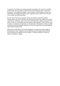 Career Goals: Strategic Management & Real Estate in Bangladesh & Japan