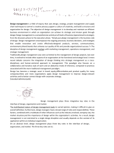 Design Management: Definition, Roles, and Educational Value