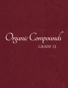 Organic Compounds Grade 12 Textbook