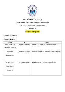 Business Management Project Proposal - CSE 115L Lab