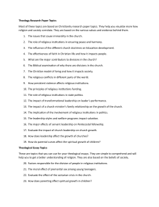 Theology Research Paper & Essay Topics List