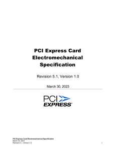 PCI Express Card Electromechanical Specification Rev 5.1