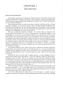Chapter 1: Introduction to Derivatives Markets