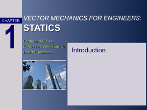 Vector Mechanics for Engineers: Statics Textbook