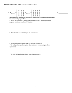 Midterm 2 Review: Linear Algebra Problems
