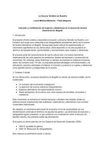 La Escena Tambi&eacute;n es Nuestra: Inclusi&oacute;n en m&uacute;sica electr&oacute;nica Bogot&aacute;