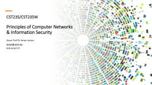 Principles of Computer Networks & Information Security